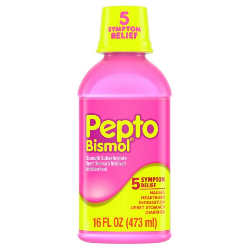 Pepto-Bismol - 5 Symptom Stomach Relief Original Liquid - 16 fl oz