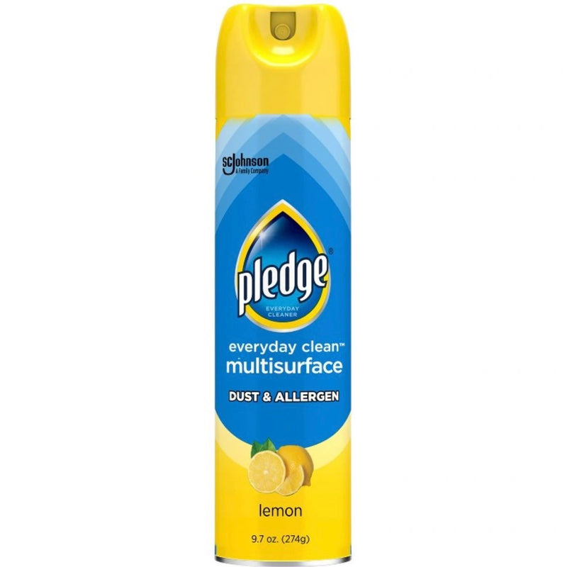 Pledge Lemon Aerosol Dust & Allergen Multisurface Cleaner - 9.7oz