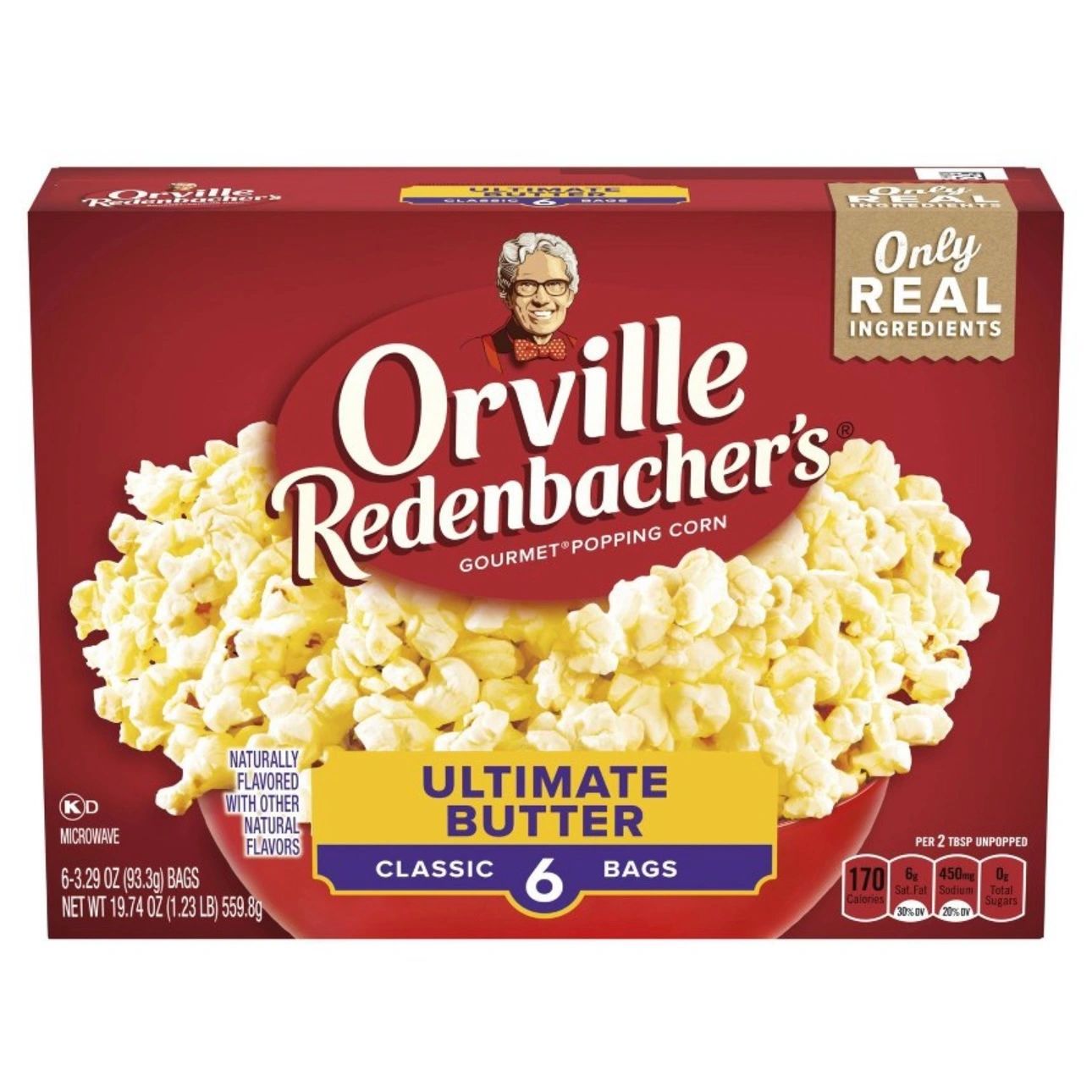 Orville Redenbachers Ultimate Butter Microwave Popcorn - 6ct