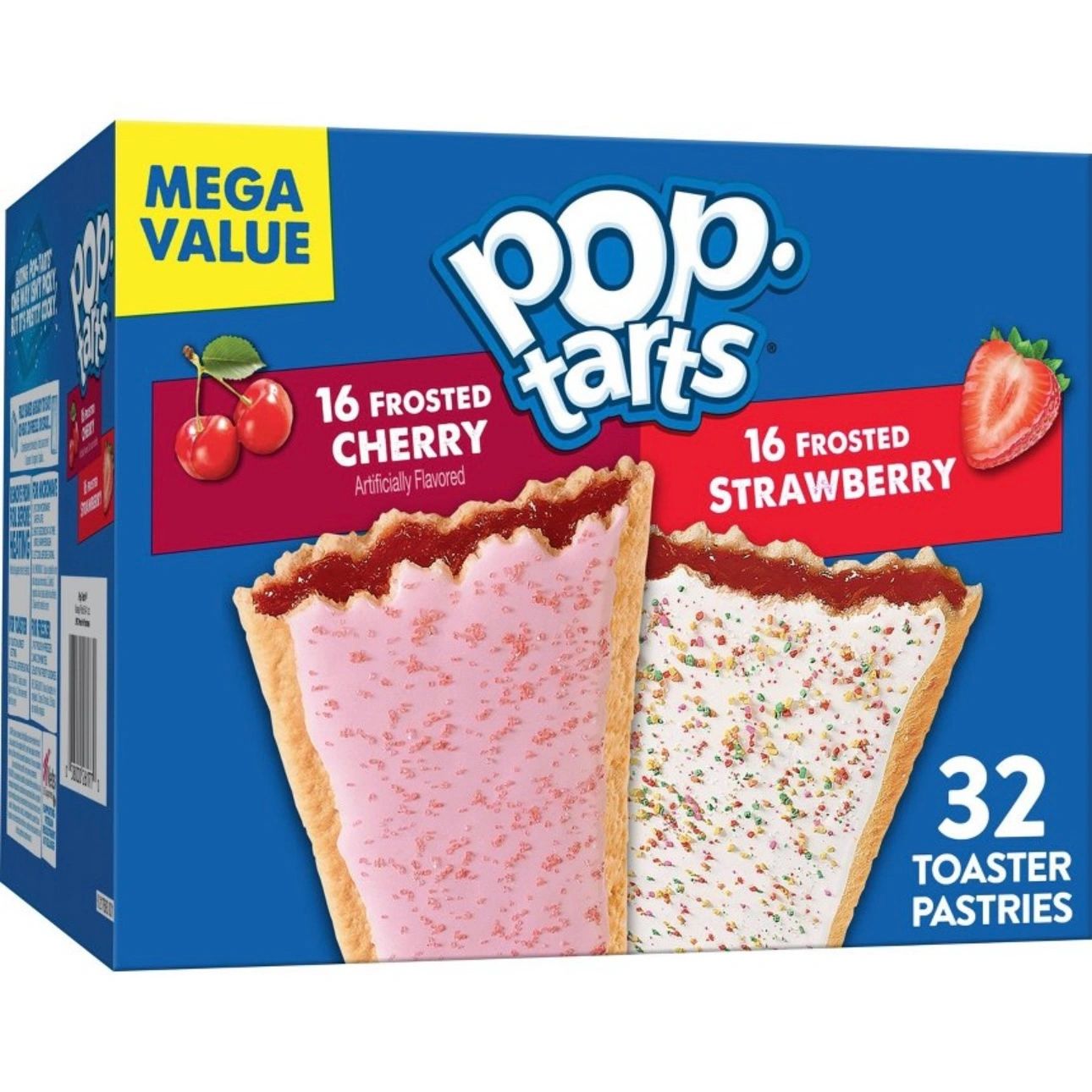 Pop-Tarts Frosted Cherry and Frosted Strawberry Pastry Variety Pack - 32ct / 54.1oz