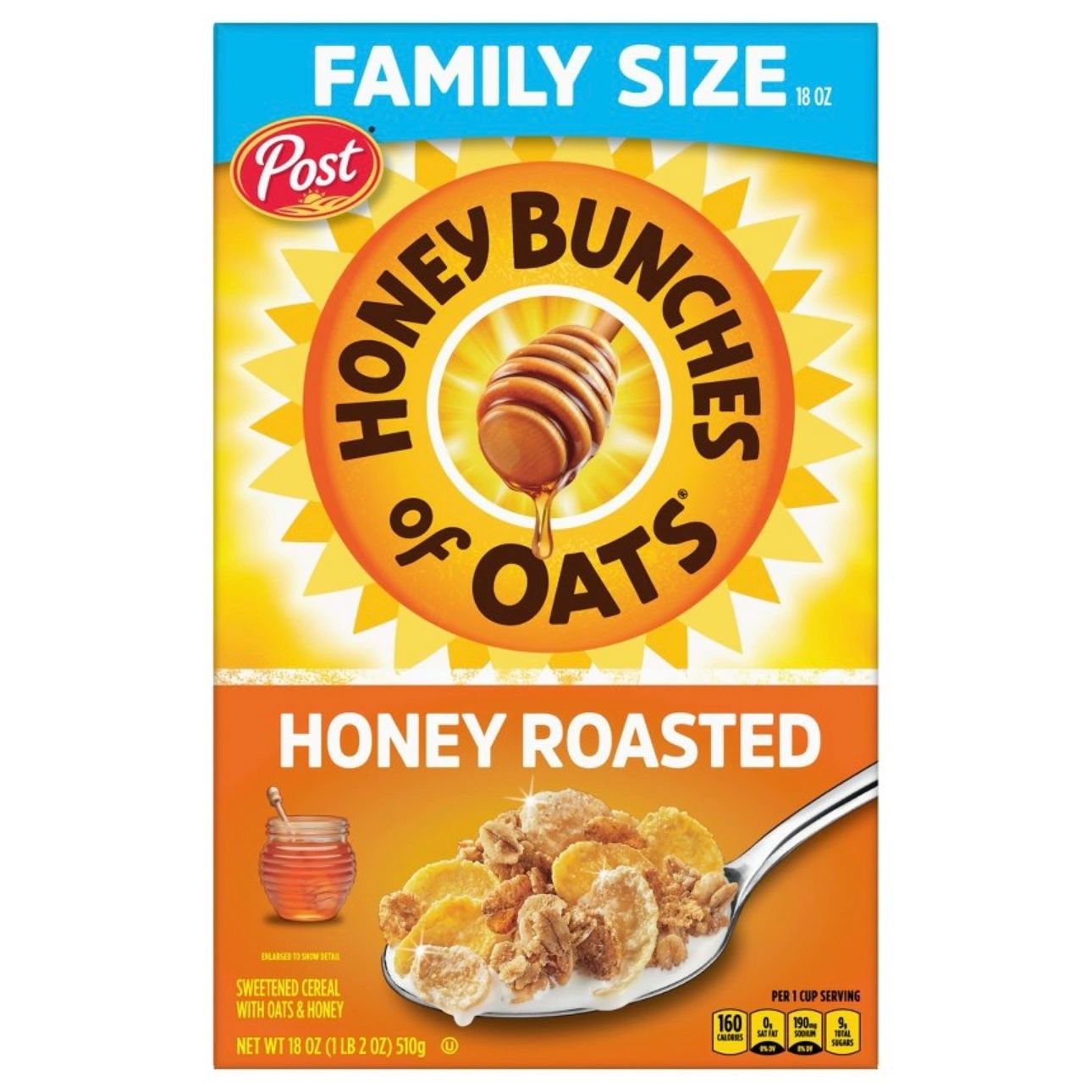 Post Honey Bunches of Oats Honey Roasted Breakfast Cereal - 18oz