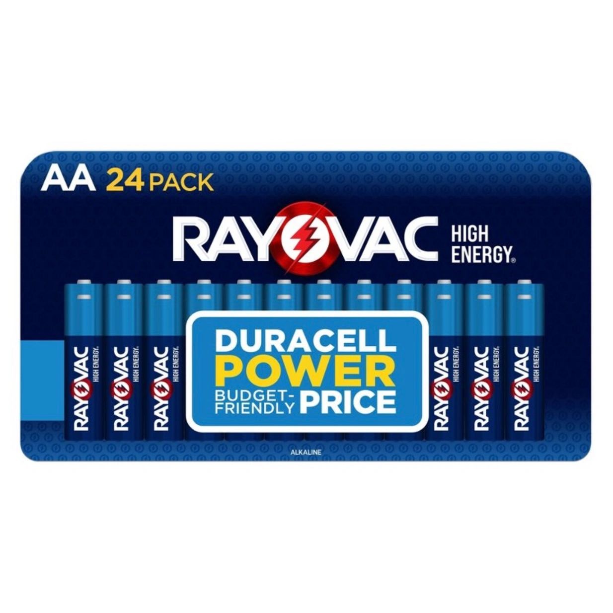 Rayovac High Energy AAA Batteries 24pk - Alkaline Battery: Household Single-Use, 1.5V