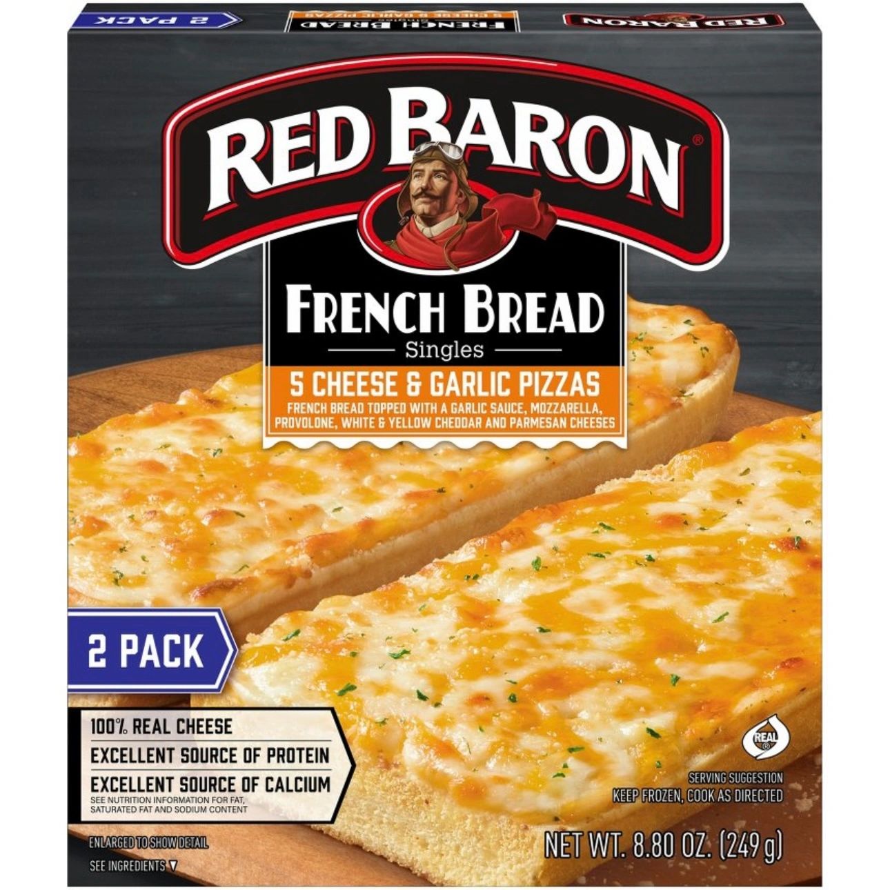 Red Baron Five Cheese and Garlic French Bread Personal Frozen Pizza - 8.8oz/2pk
