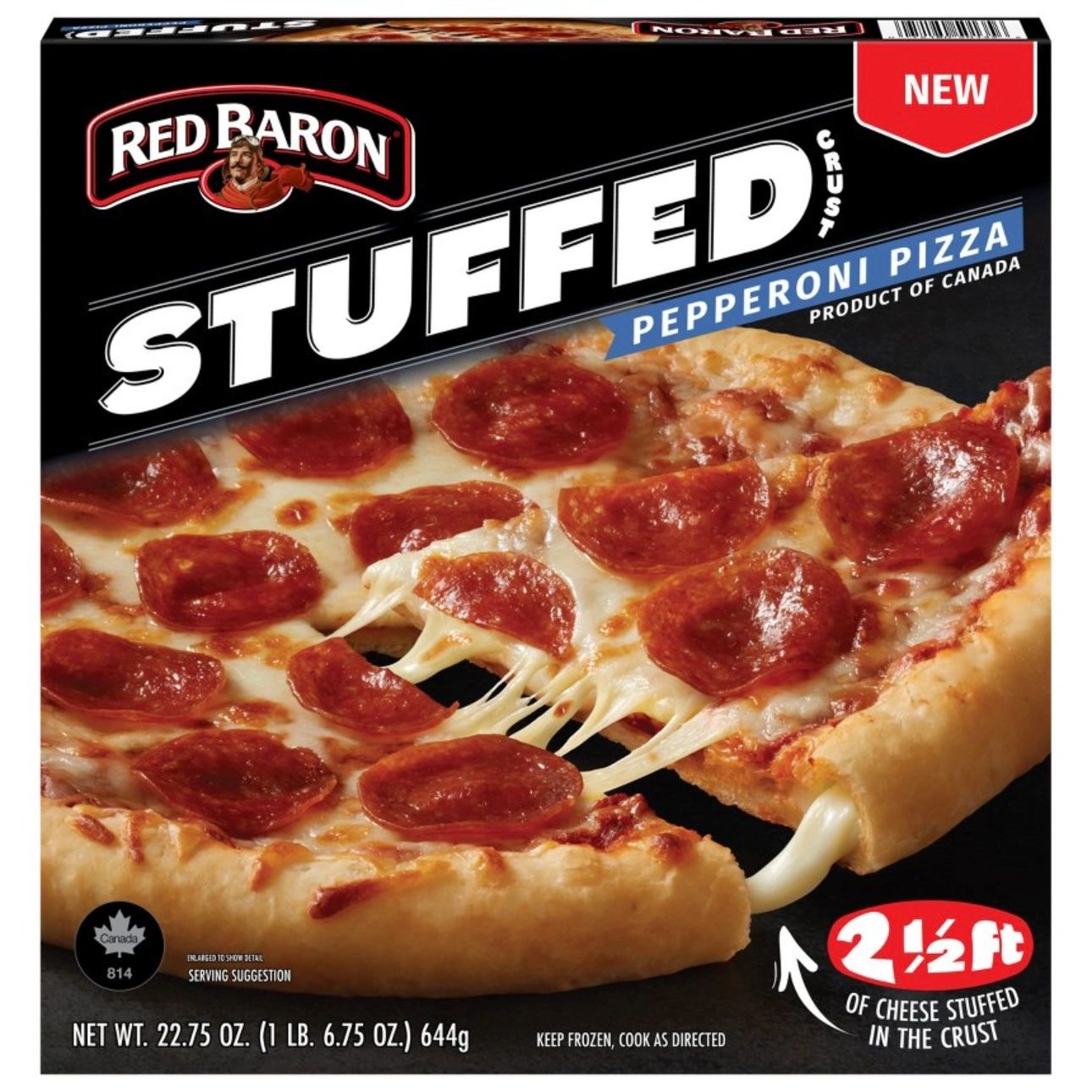 Red Baron Pepperoni Stuffed Crust Frozen Pizza - 22.75oz