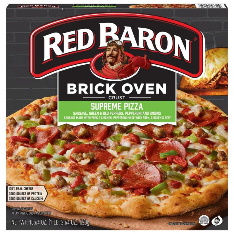 Red Baron Supreme Brick Oven Crust Frozen Pizza - 18.64oz