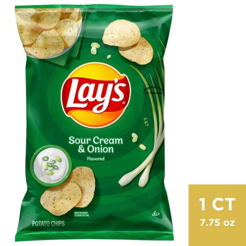 Lay's Sour Gream & Onion Flavored Potato Chips - 7.75oz