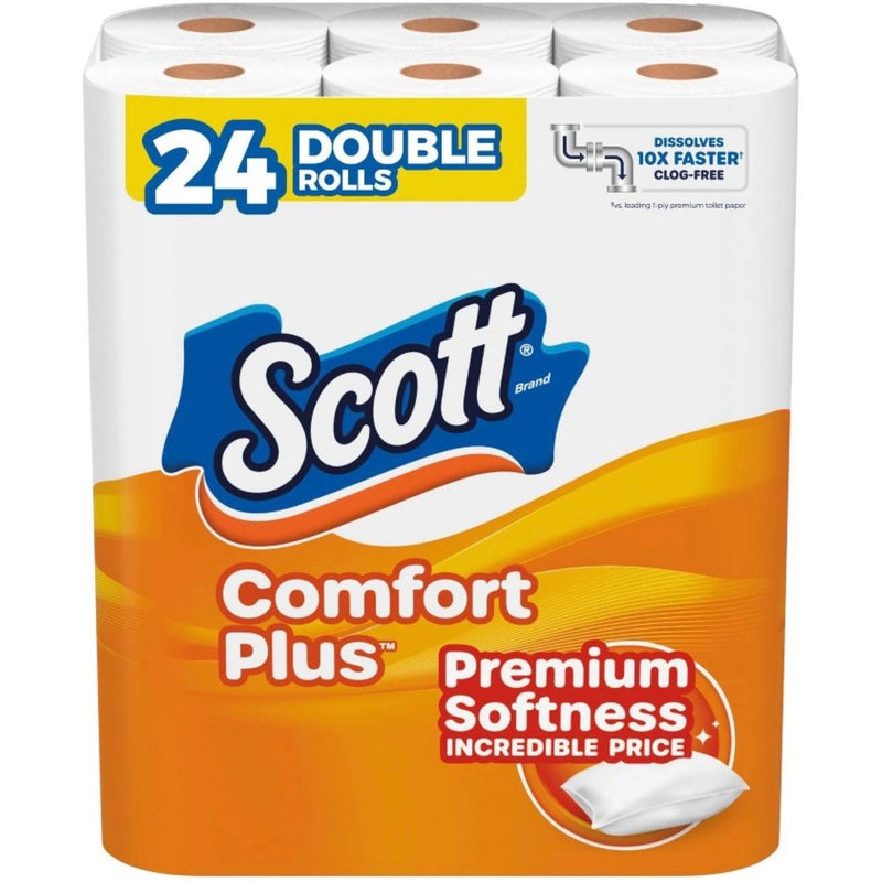 Scott Comfort Plus Toilet Paper - 24 Rolls