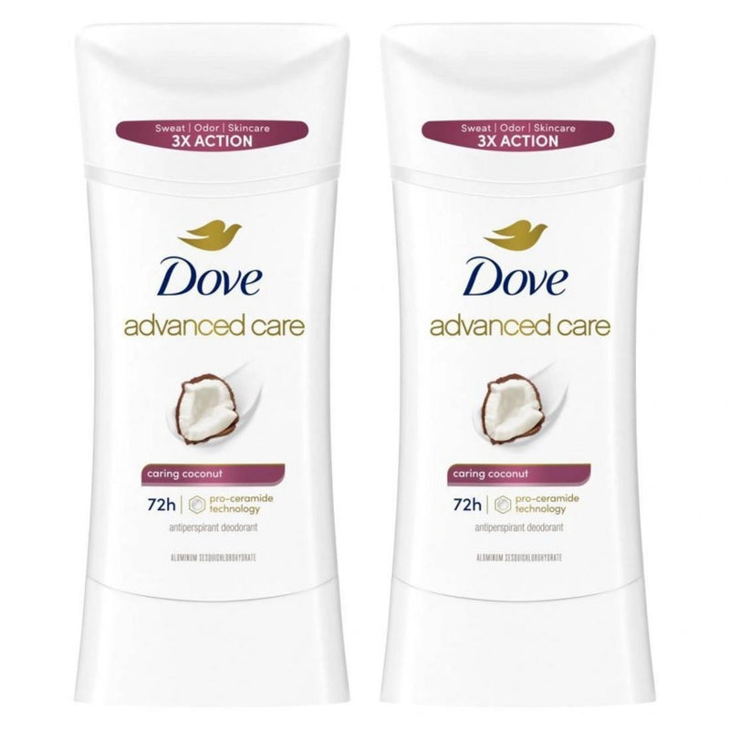 Dove Beauty Advanced Care Caring Coconut 72-Hour Women's Antiperspirant & Deodorant - 2.6oz/2pk