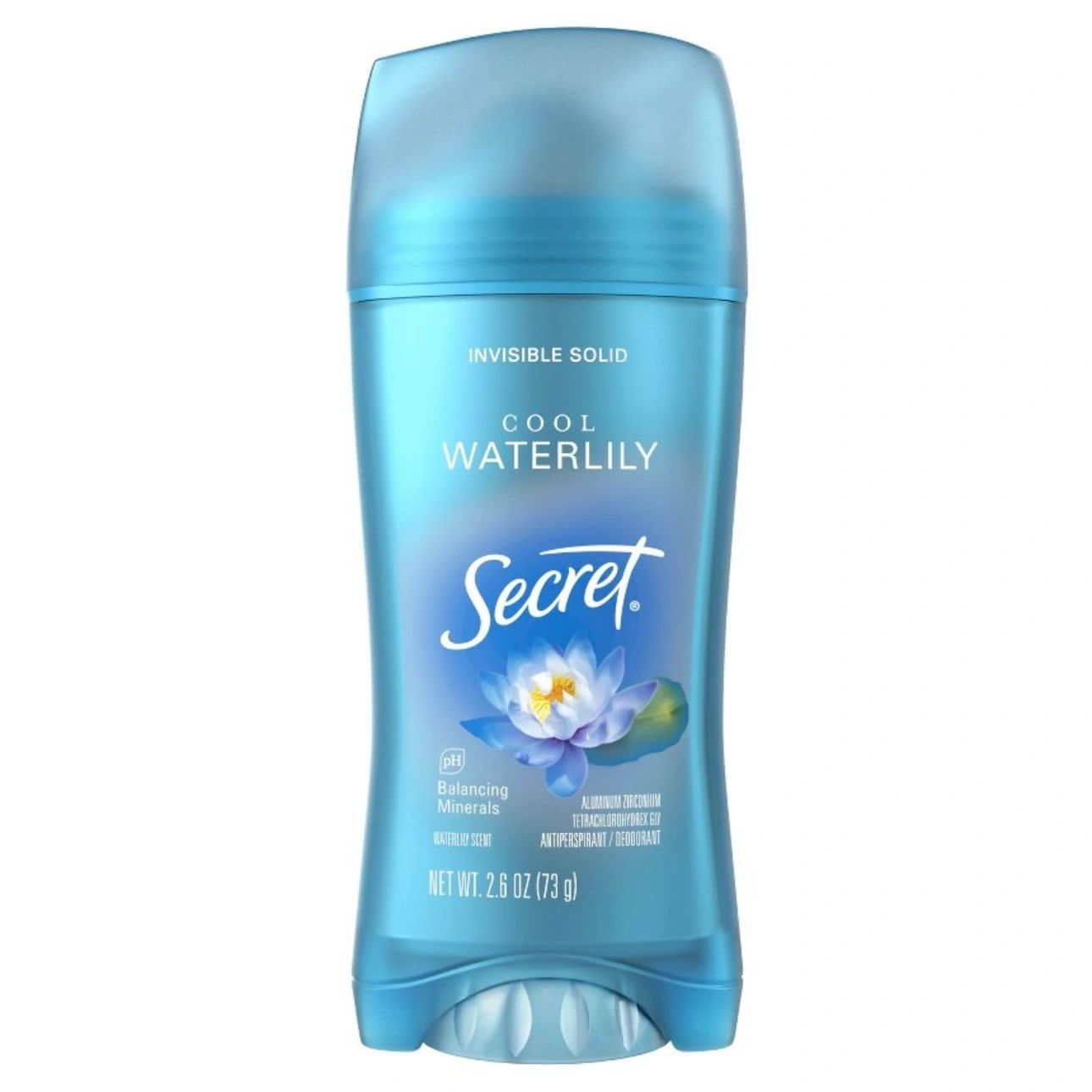 Secret Invisible Solid Antiperspirant & Deodorant - Waterlily Scent - 2.6oz