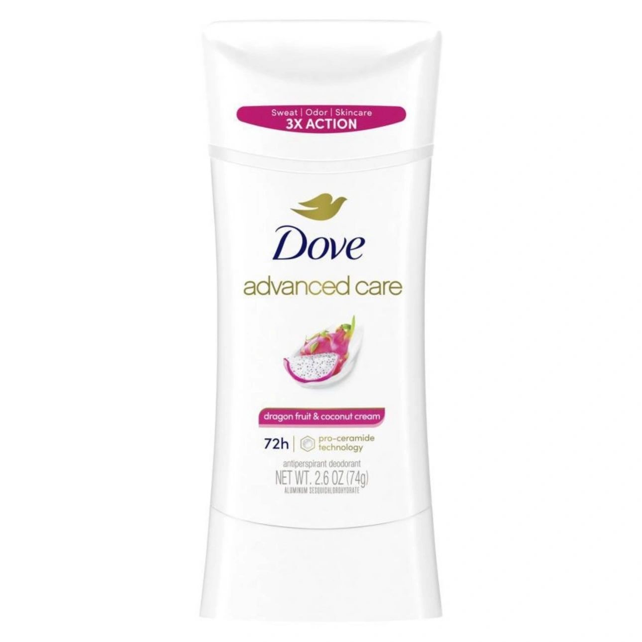 Dove Beauty Advanced Care Antiperspirant & Deodorant Stick - Dragon Fruit and Coconut Cream - 72-Hour - 2.6oz