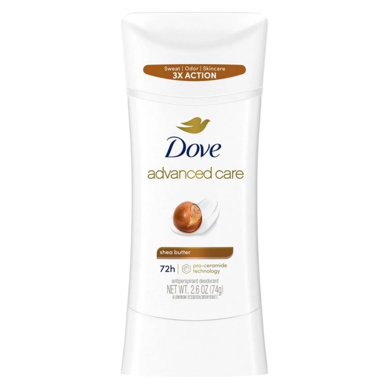 Dove Beauty Advanced Care Shea Butter 72-Hour Antiperspirant & Deodorant Stick - 2.6oz