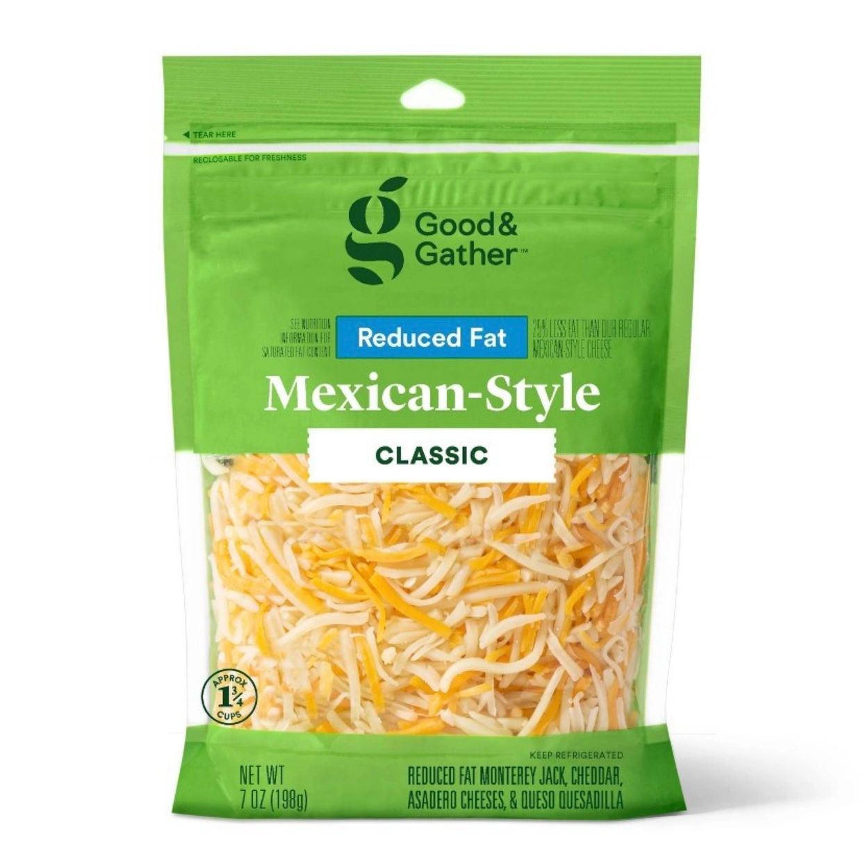 Shredded Reduced Fat Mexican-Style Cheese - 7oz - Good & Gather™