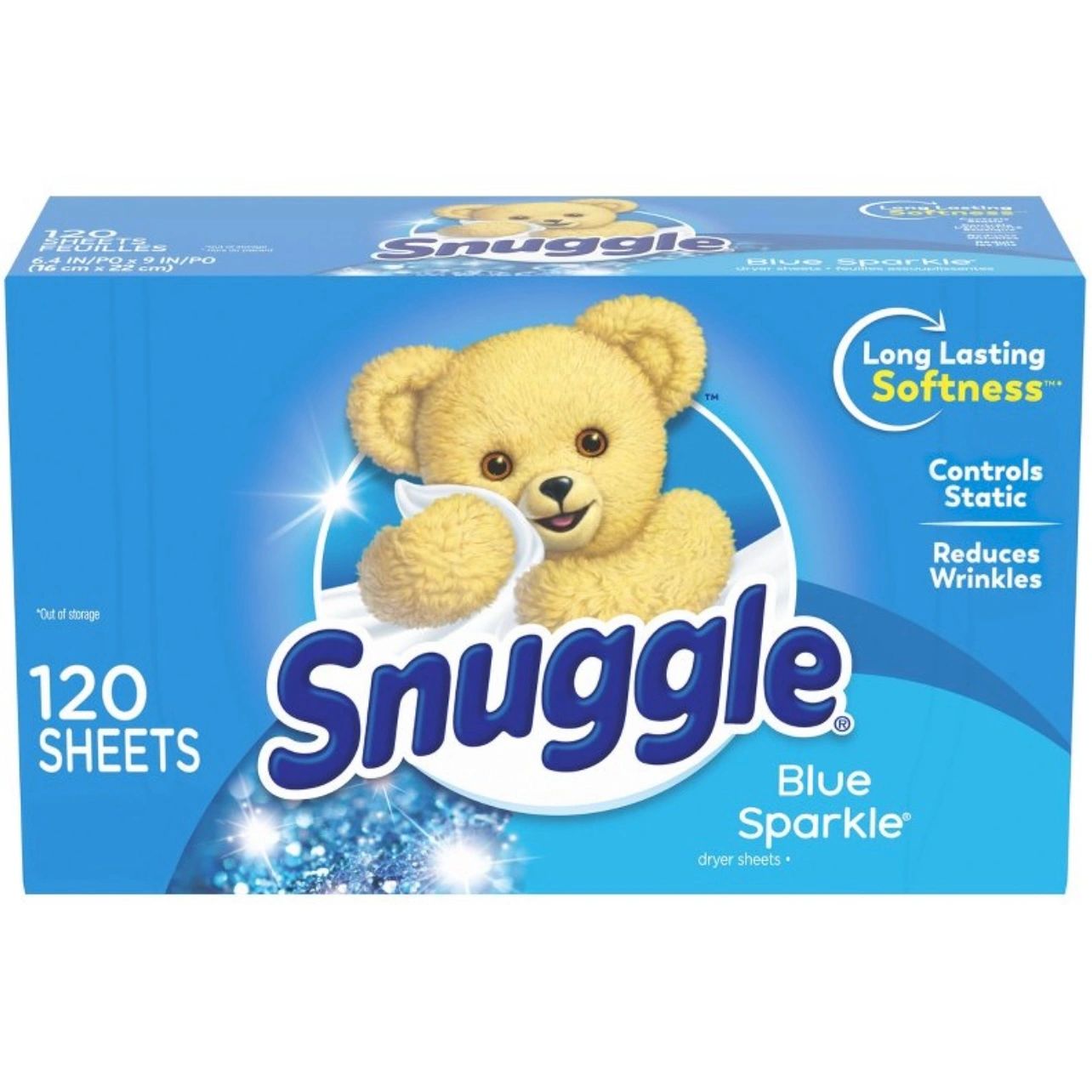 Snuggle Blue Sparkle Fresh Scent Dryer Sheets - 120ct
