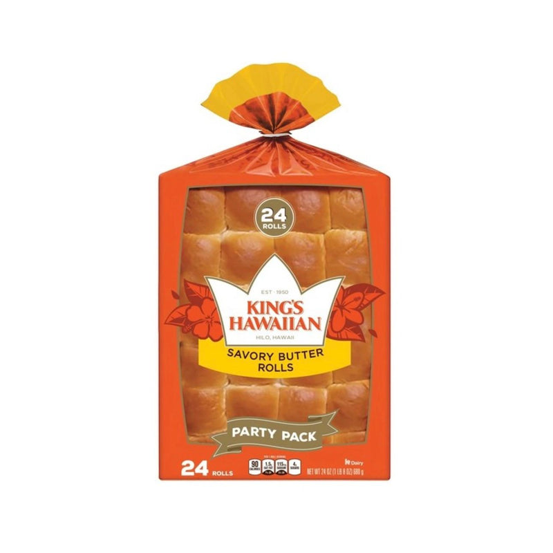 King's Hawaiian Sweet Rolls Savory Butter Sweet Rolls - 24oz/24ct
