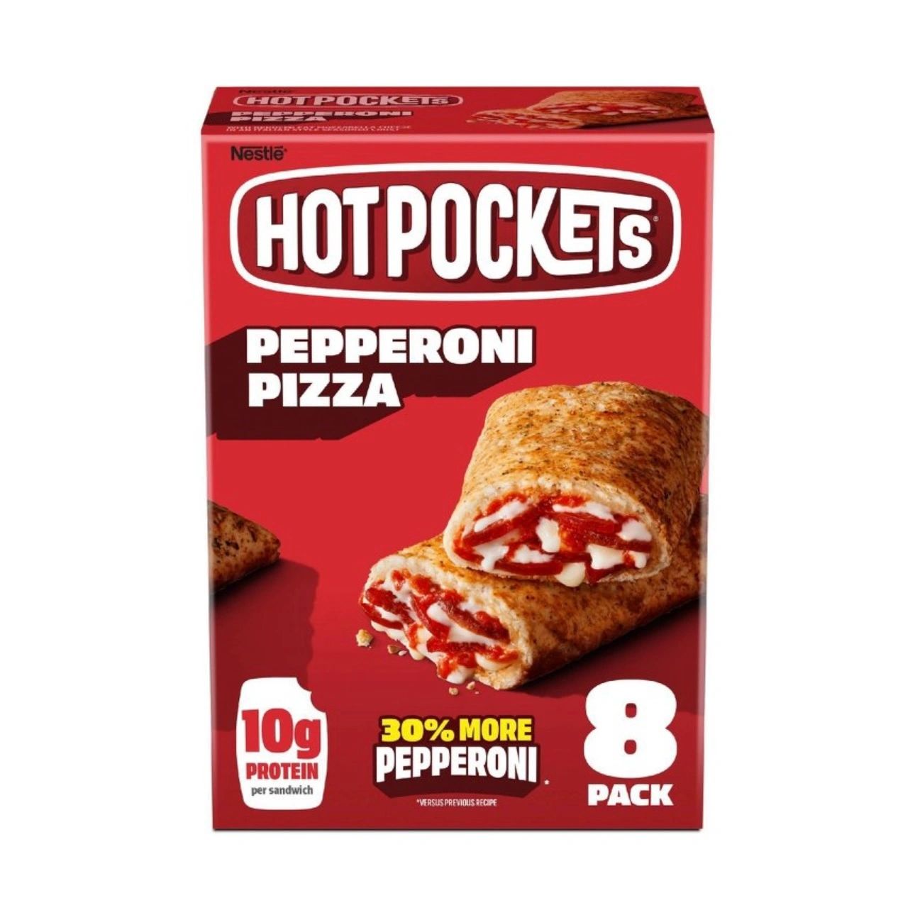 Hot Pockets Garlic Buttery Crust Frozen Pepperoni - 8pk/36oz