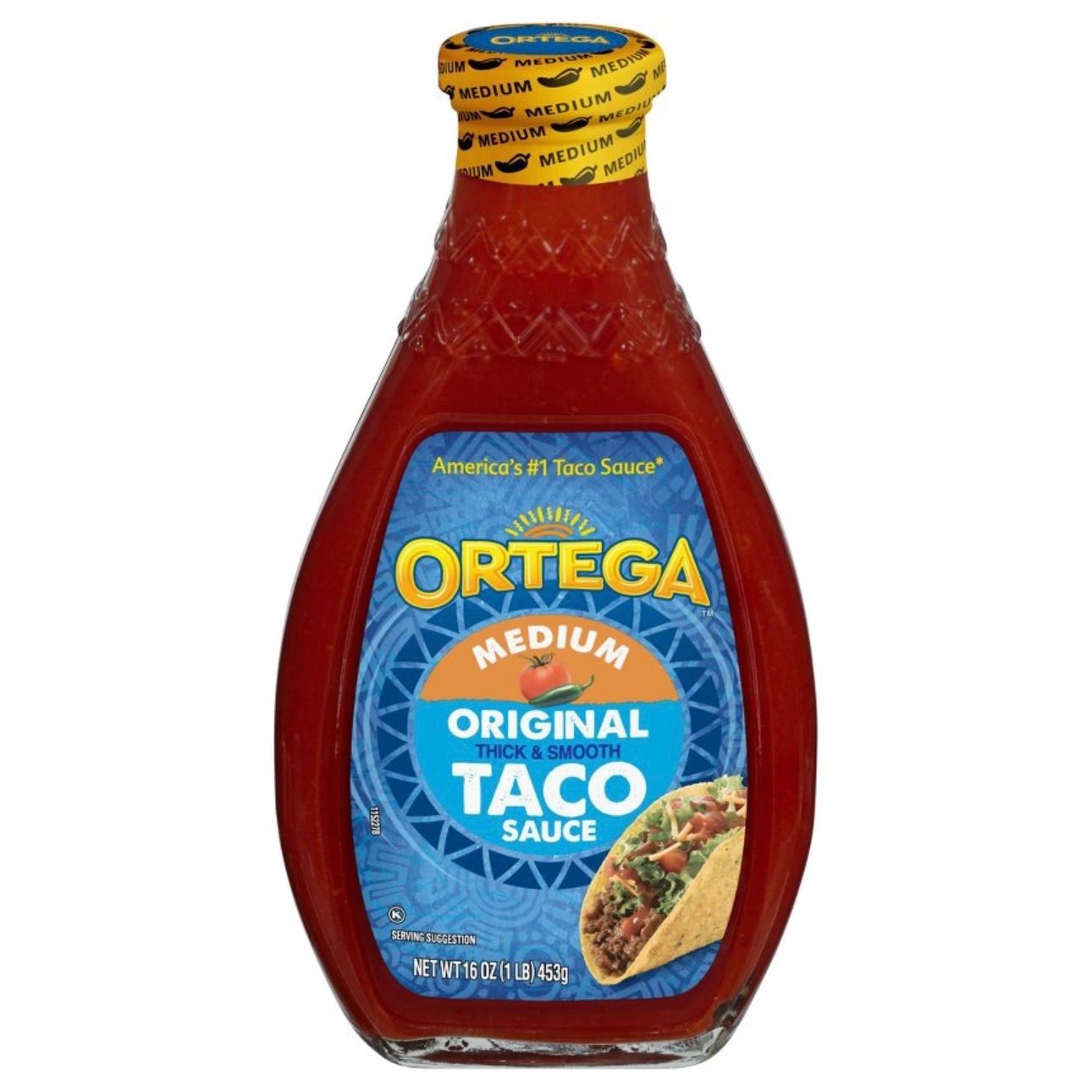 Ortega Original Thick & Smooth Medium Taco Sauce - 16oz