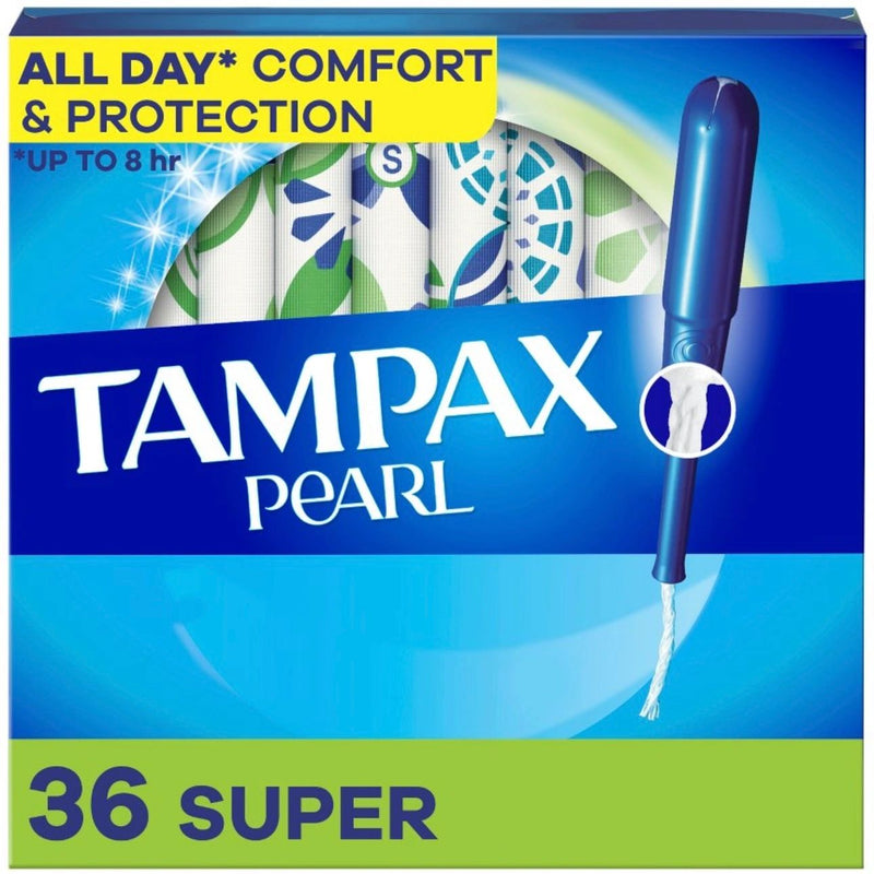 Tampax Pearl Tampons Super Absorbency with LeakGuard Braid - Unscented - 36ct