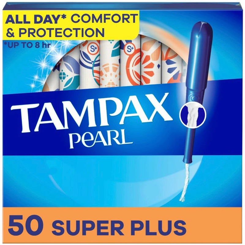 Tampax Pearl Super Plus Absorbency Tampons - Unscented - 50ct