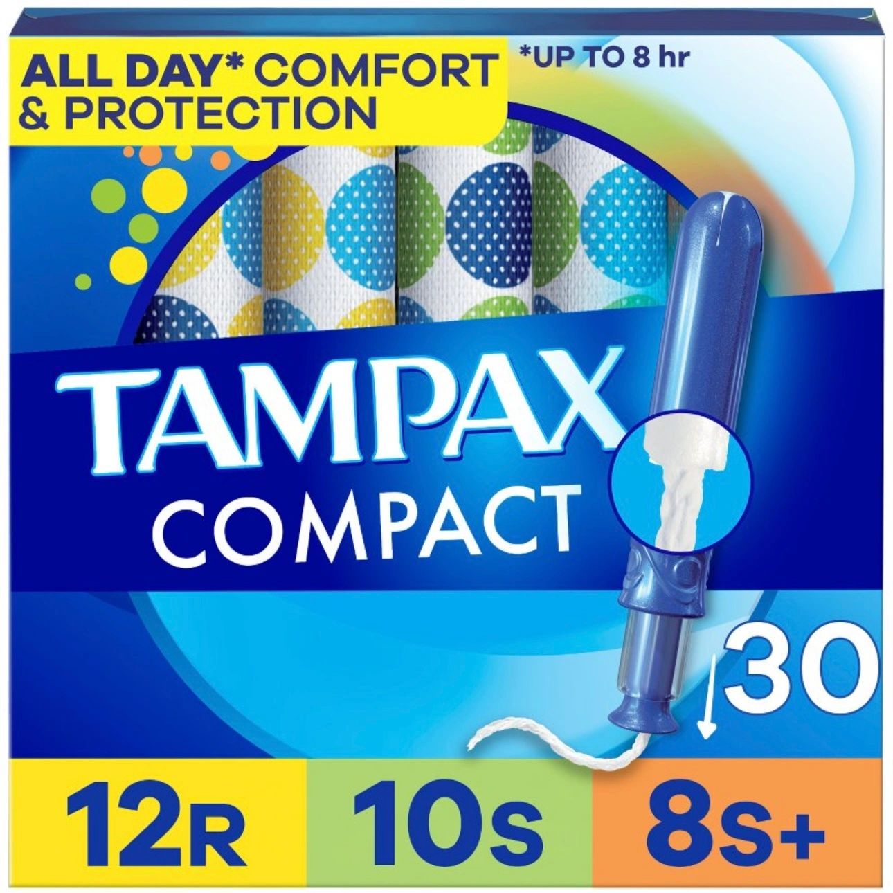 Tampax Compact Periods Tampon - Regular/ Super/Super Plus - 30ct