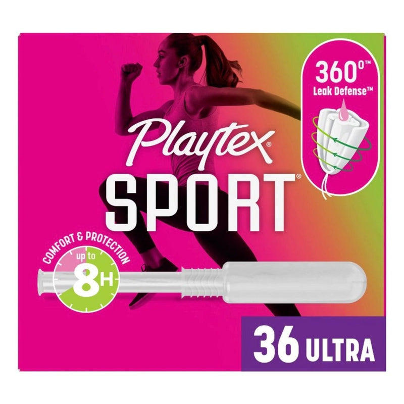 Playtex Sport Plastic Tampon Ultra Absorbency - 36ct