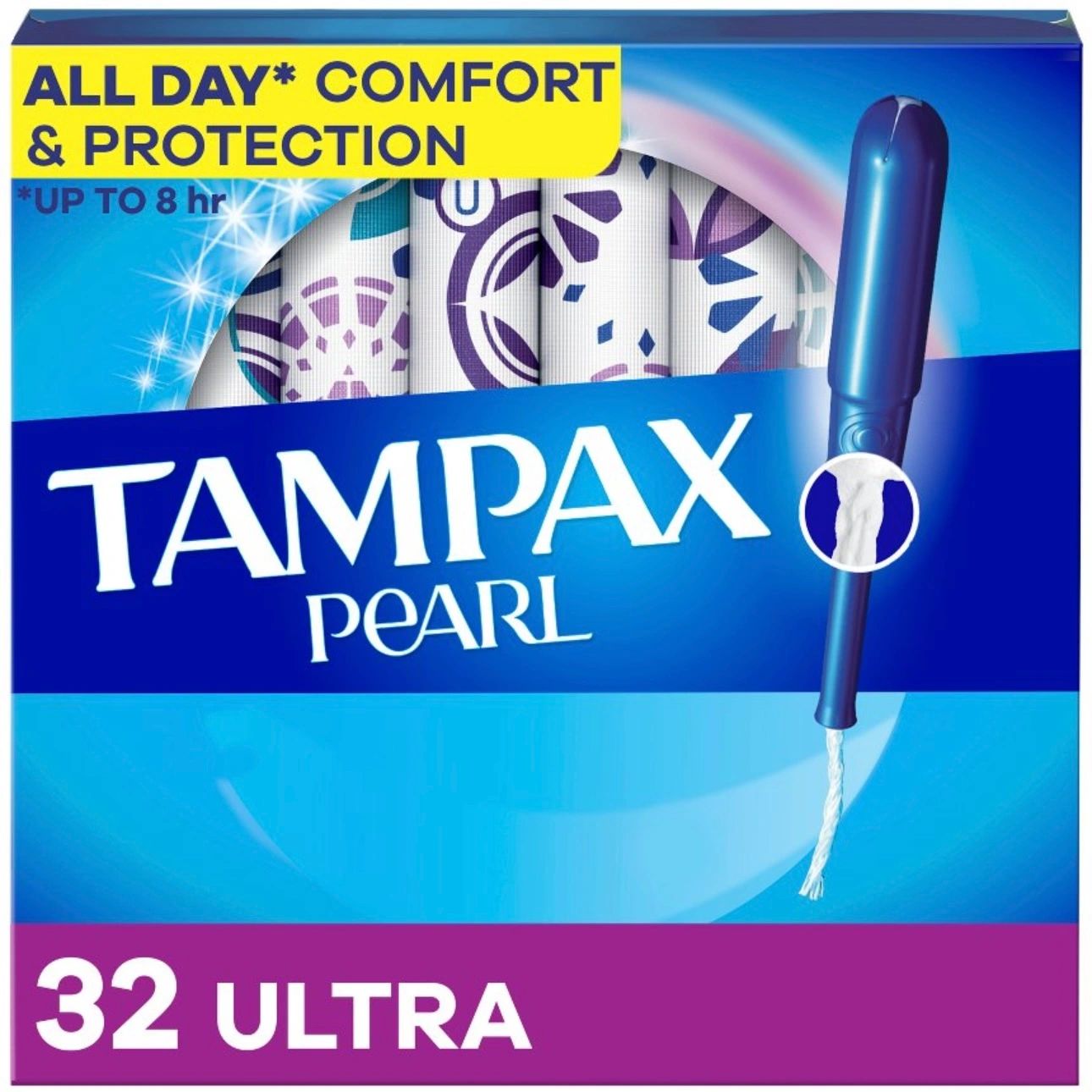 Tampax Pearl Ultra Absorbency with LeakGuard Braid Tampons - Unscented - 32ct