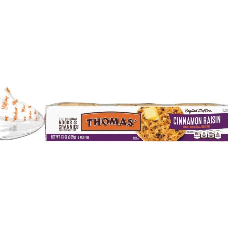 Thomas' Cinnamon Raisin English Muffins - 13oz/6ct