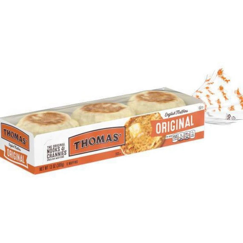 Thomas' Regular English Muffins - 13oz/6ct