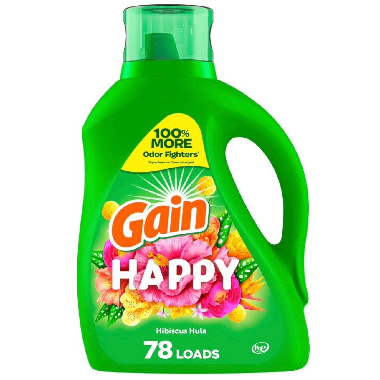 Gain Hibiscus Hula Happy HE Compatible Liquid Laundry Detergent Soap - 113 fl oz