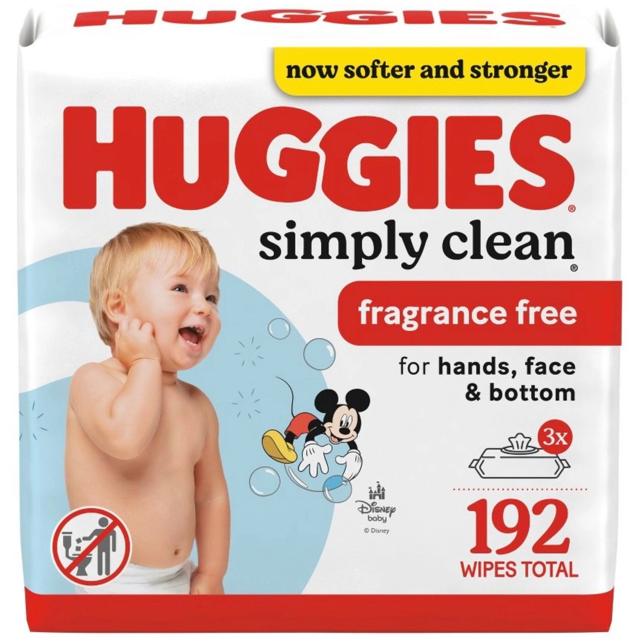 Huggies Simply Clean Baby Wipes - Unscented - 3pk - 192ct