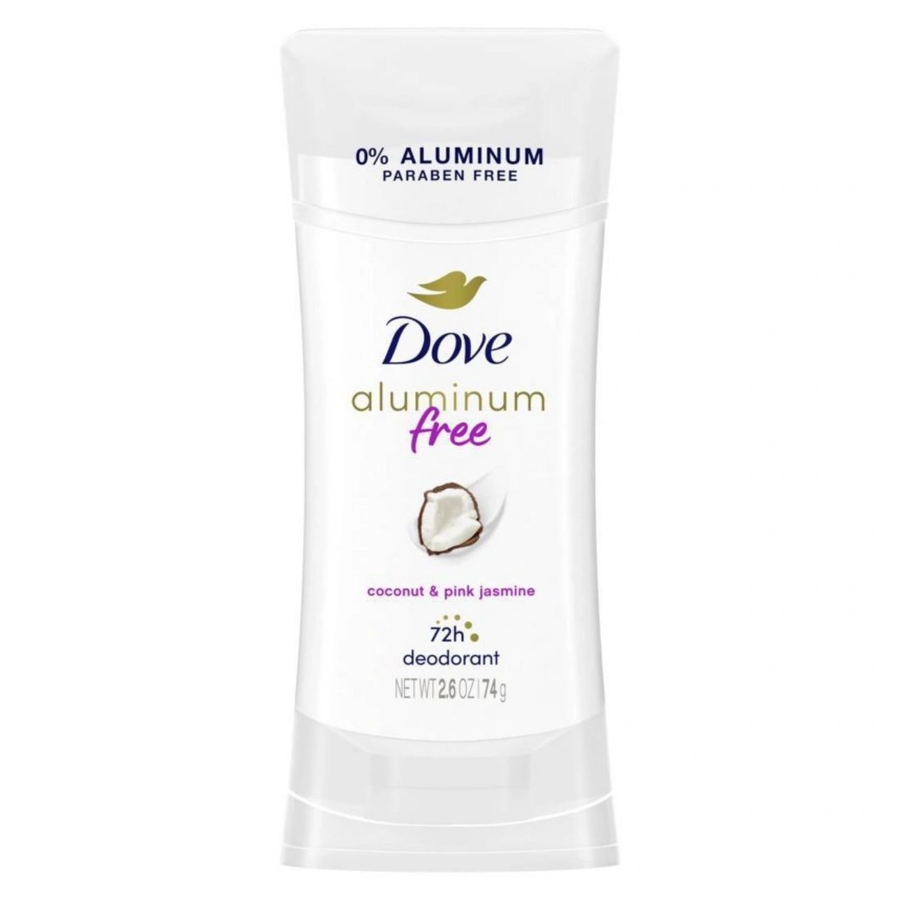 Dove Beauty Coconut & Pink Jasmine Solid Deodorant Stick - Aluminum-Free 2.6oz
