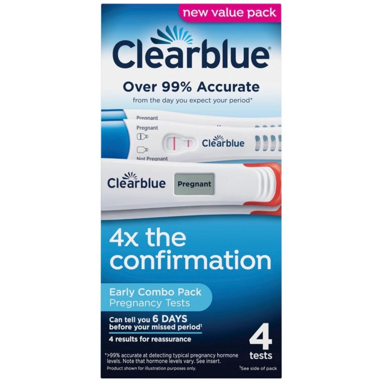 Clearblue Digital & Rapid Pregnancy Tests - 4ct