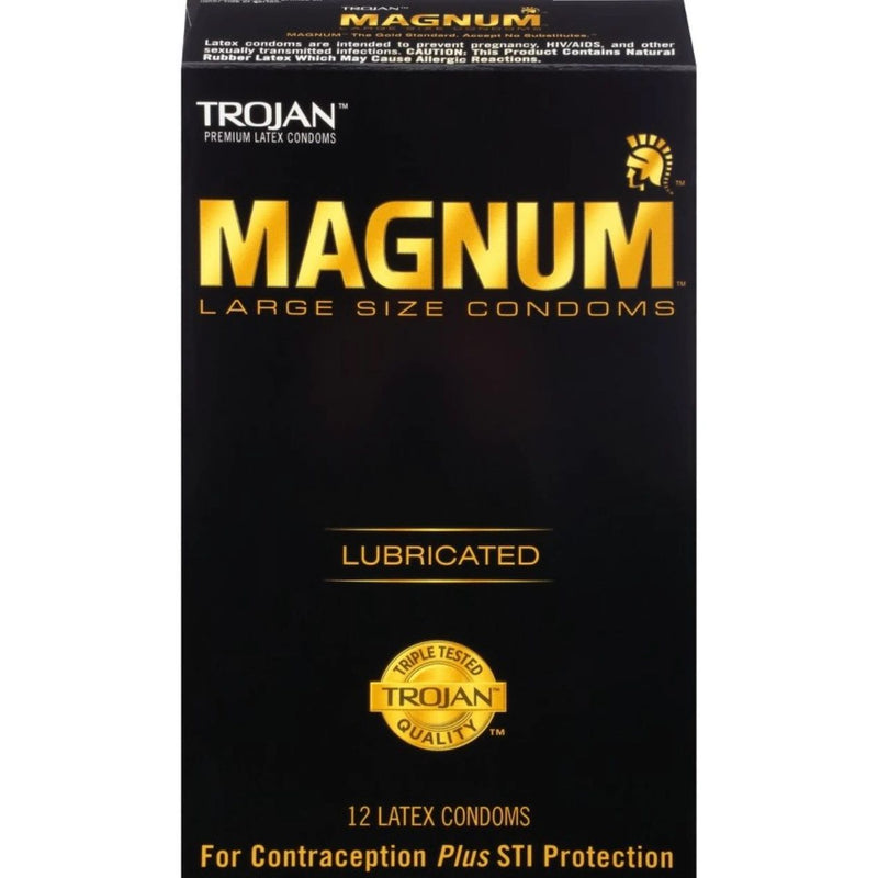 Trojan Magnum Large Size Lubricated Condoms - 12ct