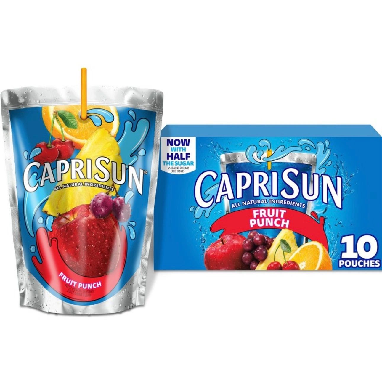 Capri Sun Fruit Punch Juice Boxes - 10pk/6 fl oz Pouches