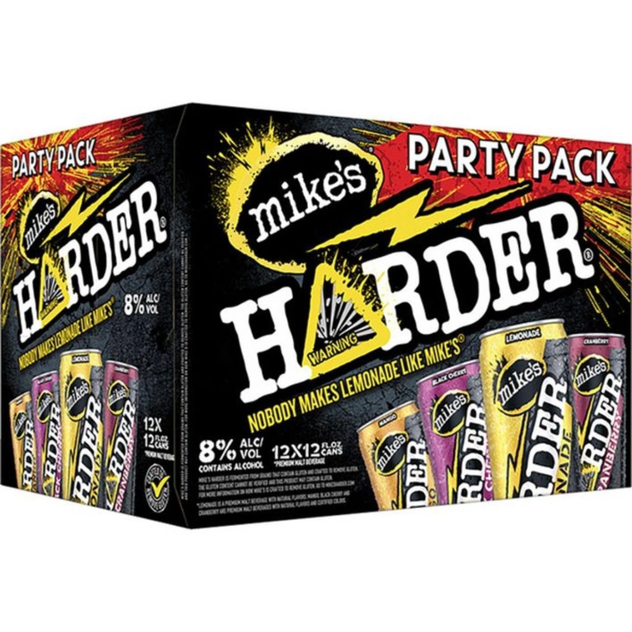 mike's HARDER Lemonade Variety Pack, 12 Pack, 12 fl oz Cans