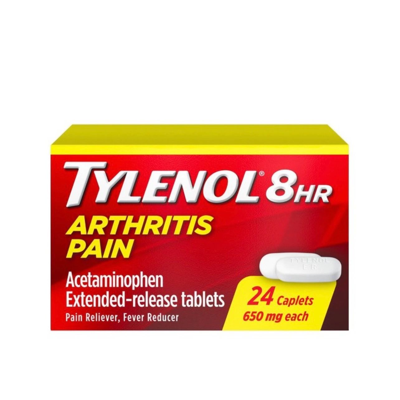 Tylenol 8 Hour Arthritis Pain Relief Extended-Release Caplets - Acetaminophen - 24ct