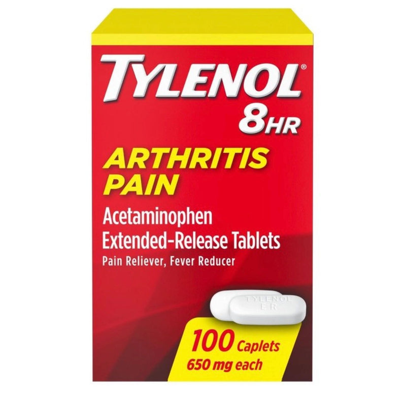 Tylenol 8 Hour Arthritis Pain Reliever Extended-Release Caplets - Acetaminophen - 100ct
