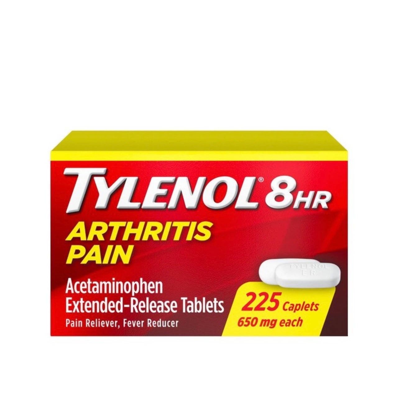 Tylenol 8 Hour Arthritis Pain Reliever Extended-Release Caplets - Acetaminophen - 225ct