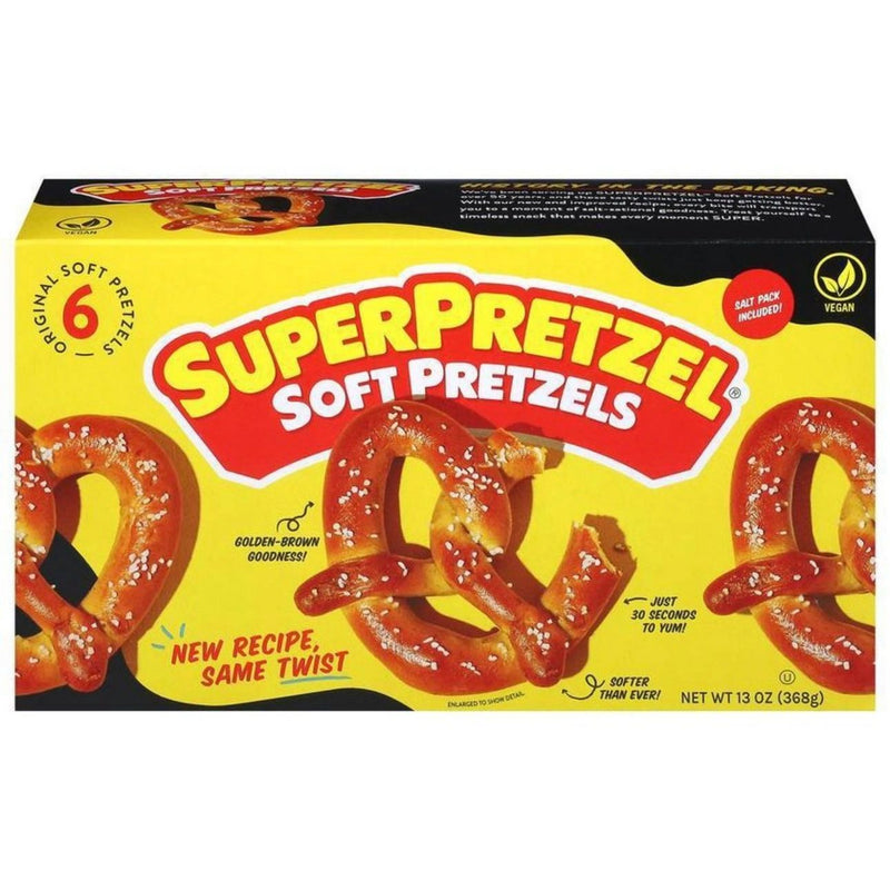 SuperPretzel Frozen Baked Soft Pretzels - 6ct/13oz