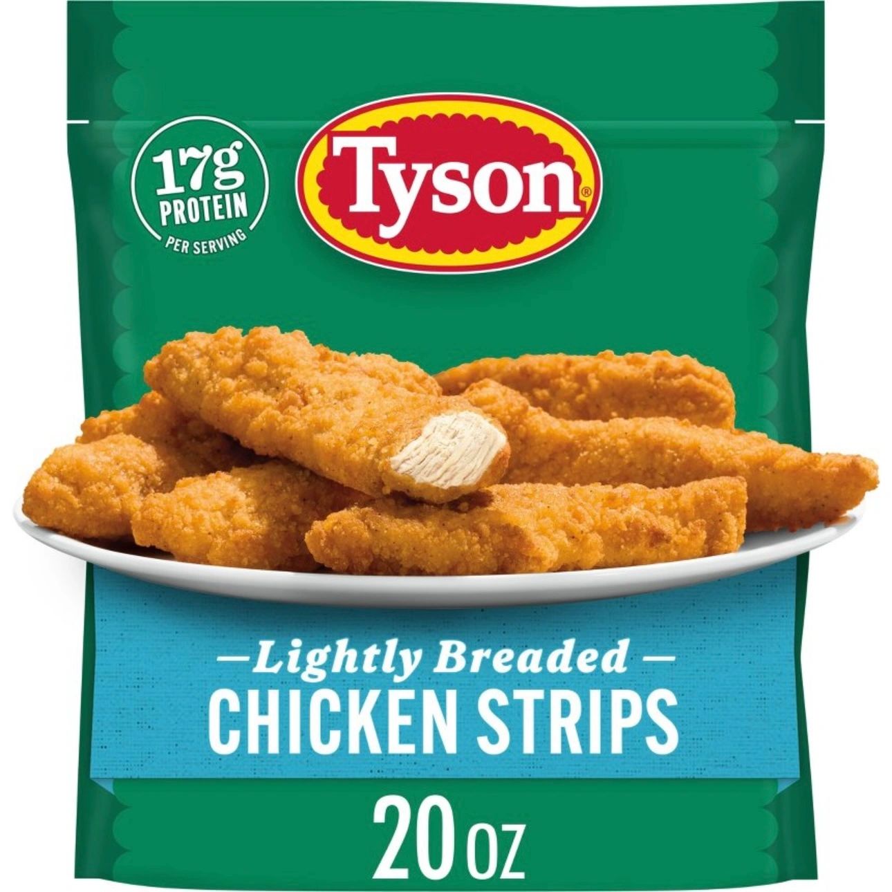 Tyson Lightly Breaded Chicken Strips - Frozen - 20oz