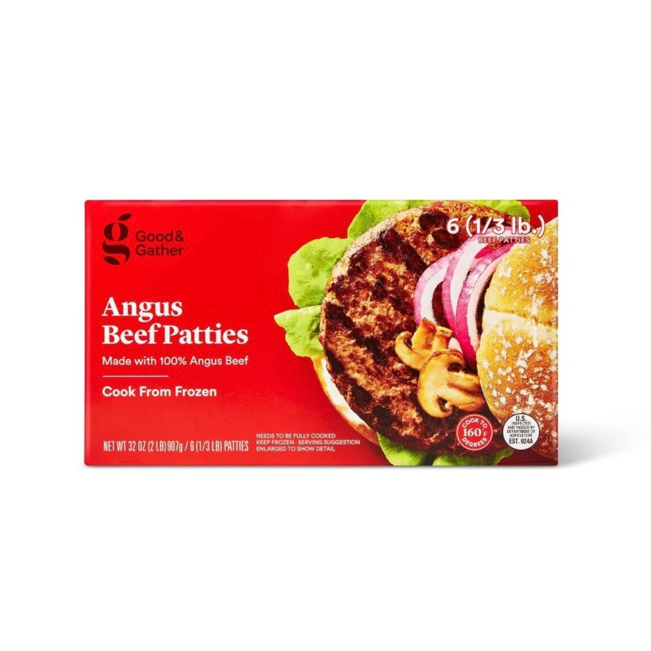 Angus Beef Burger Patties - Frozen - 32oz - Good & Gather™
