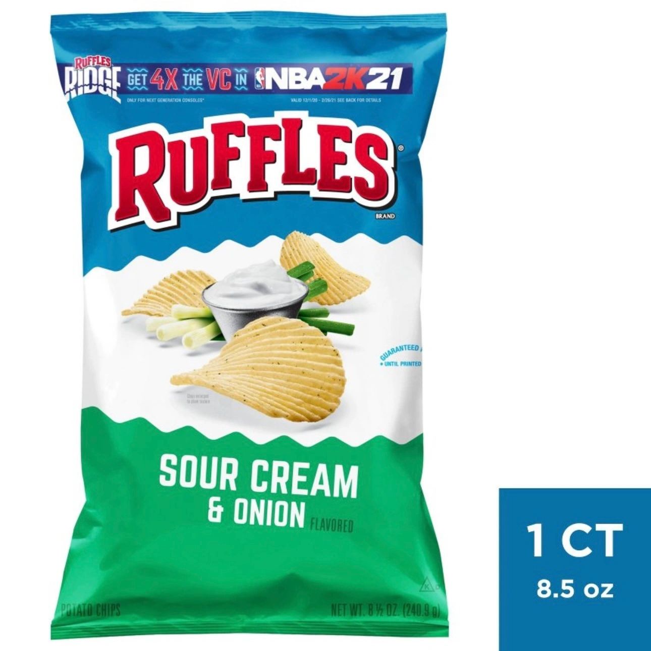 Ruffles Sour Cream & Onion Chips - 8.5oz