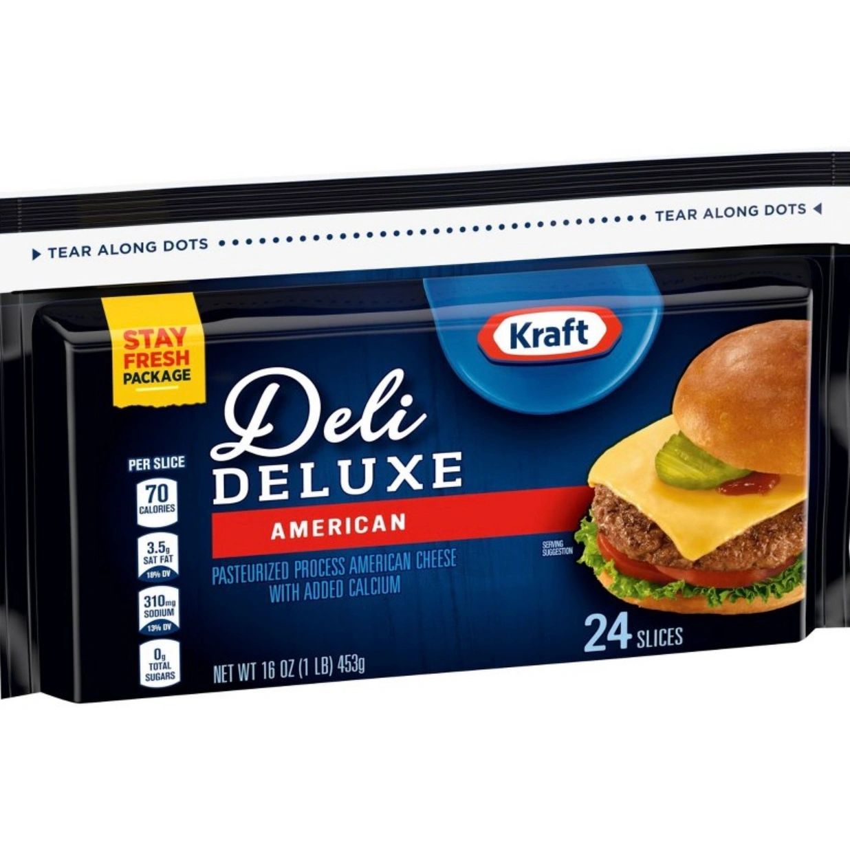 Kraft Deli Deluxe American Cheese Slices - 16oz/24ct