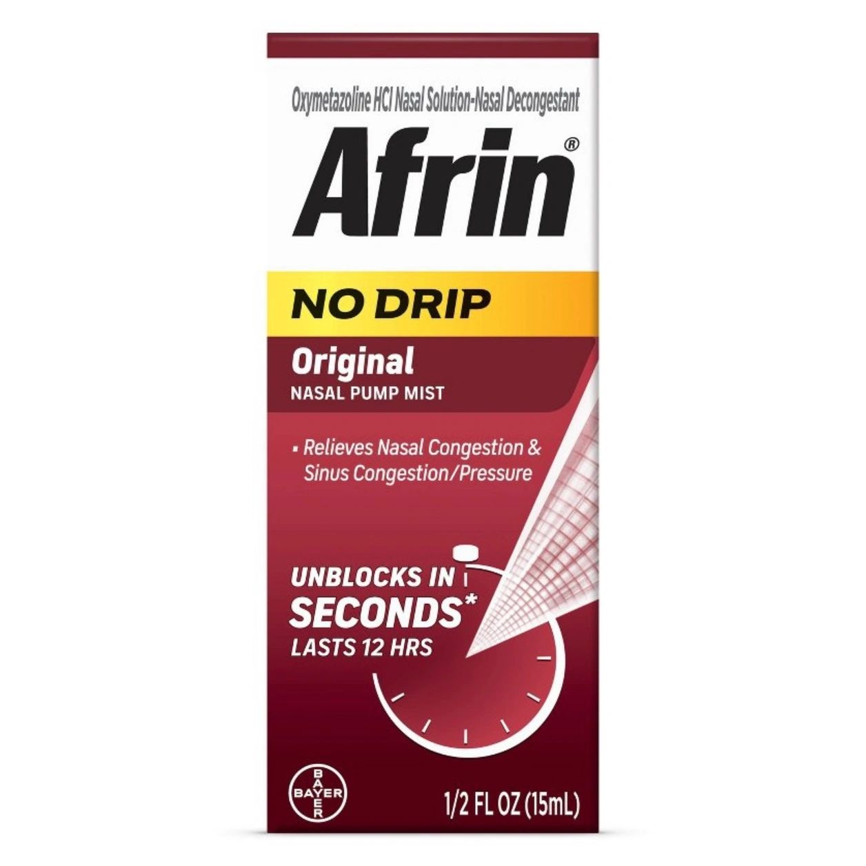 Afrin Nasal Spray No Drip Original - 0.5 fl oz