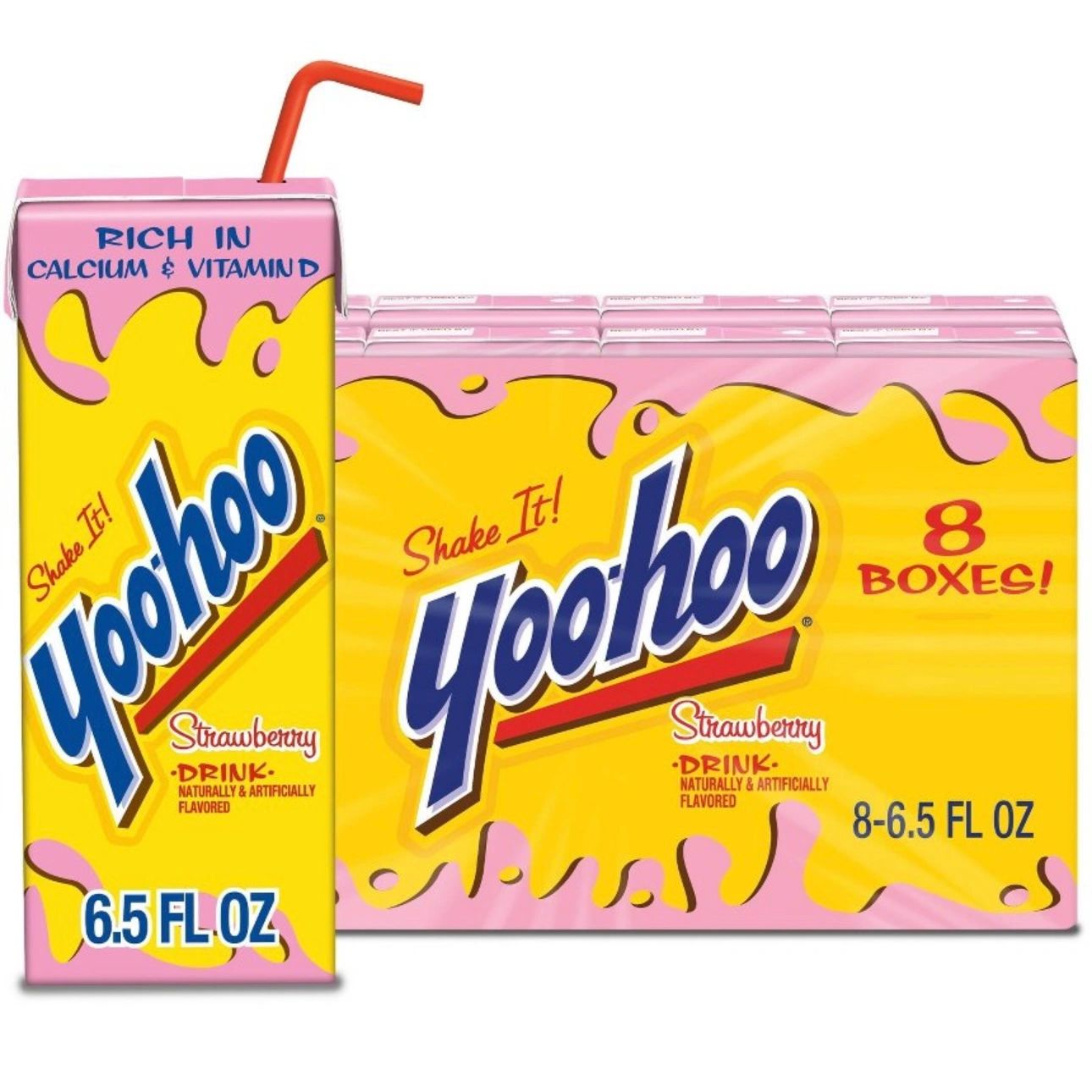 Yoo-hoo Strawberry Chocolate Flavored Drink - 8pk/6.5oz